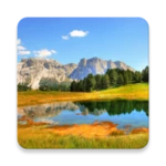 landscape wallpaper android application logo